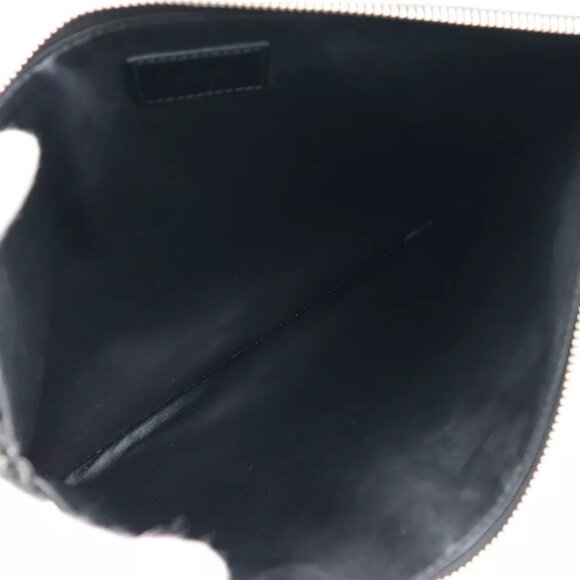 Auth GIVENCHY Clutch Bag Black/Multicolor Leather authentic - Picture 12 of 13